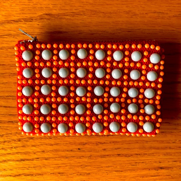 Vintage Handbags - 1970’s change purse card holder RED 😍